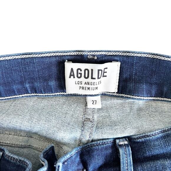 Agolde High Waisted Skinny Jeans Sz 27 - Picture 2 of 5
